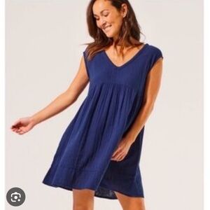 Pact Womens Coastal Double Gauze Throw-And-Go Dress